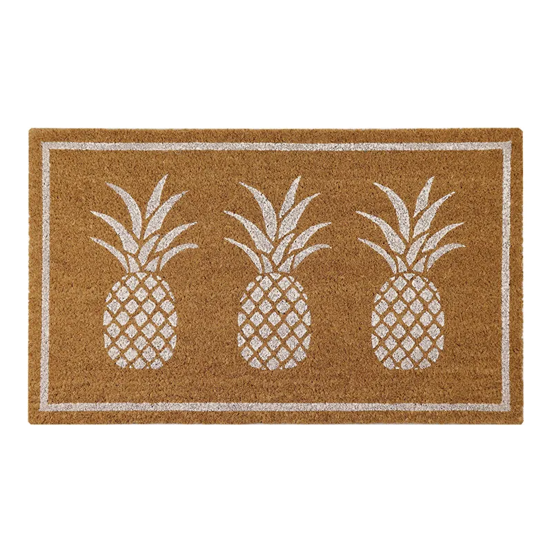 © Pineapple doormat white 45 x 75cm