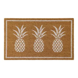 © Pineapple doormat white 45 x 75cm