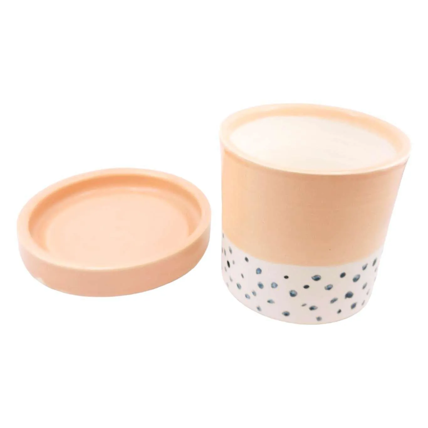 (30% Off) Planter - Pink with Blue Confetti by Katie M. Mudd
