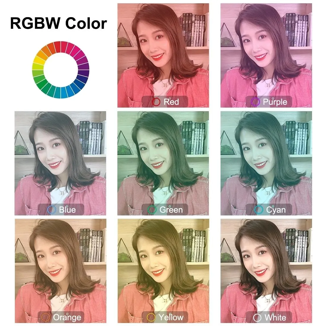 6.2 Rgbw Led Ring Light with Remote and Tripod