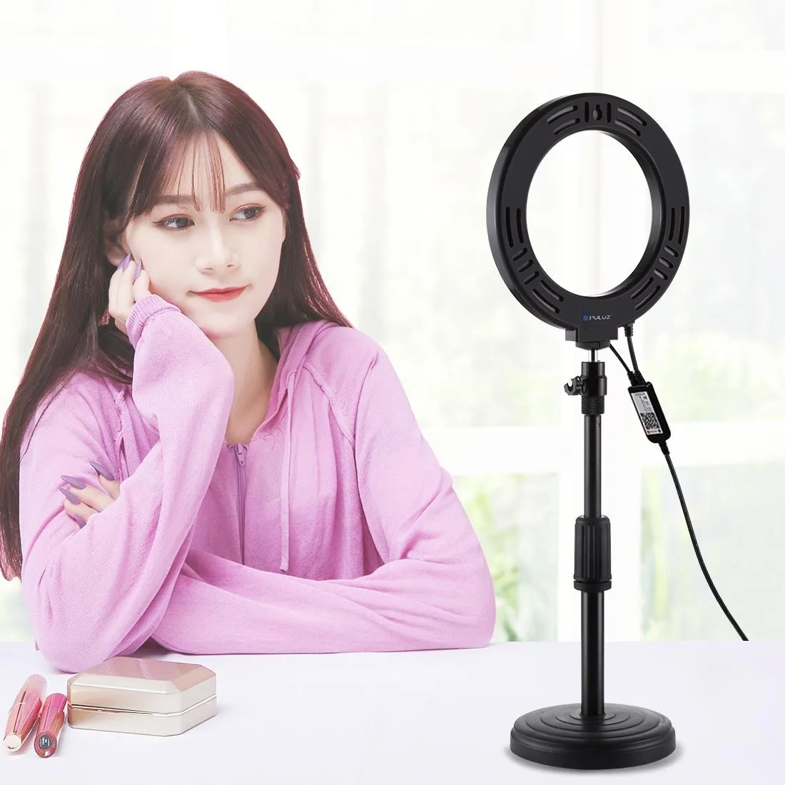 6.2 Rgbw Led Ring Light with Remote and Tripod