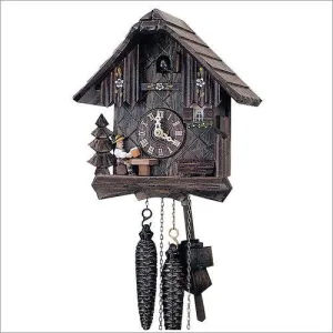 9" Black Forest Beer Drinker German Cuckoo Clock