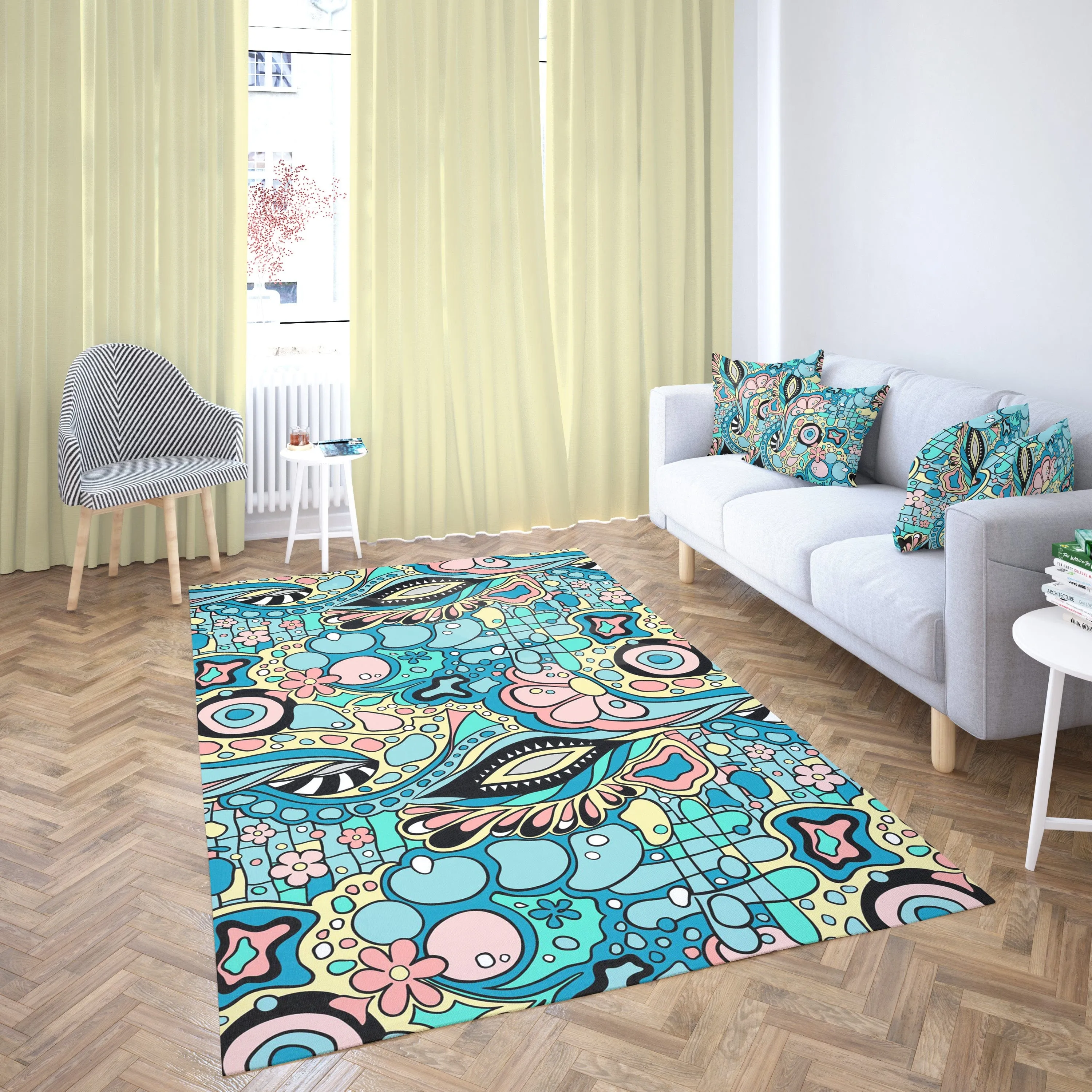 Abstract Retro Rug