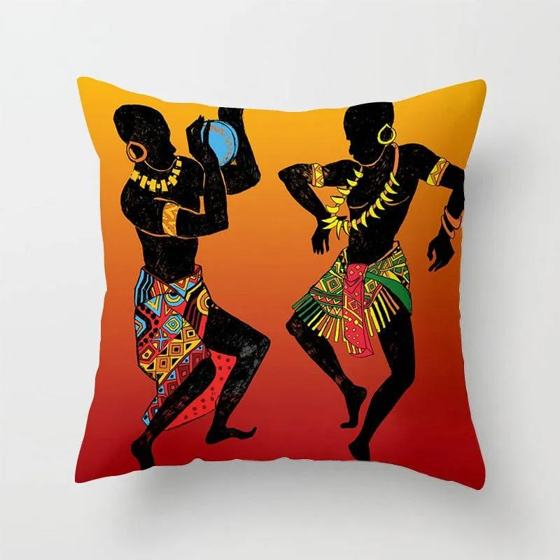 African Style Pattern Sofa Decorative Cushion Cover Pillow Pillowcase Polyester