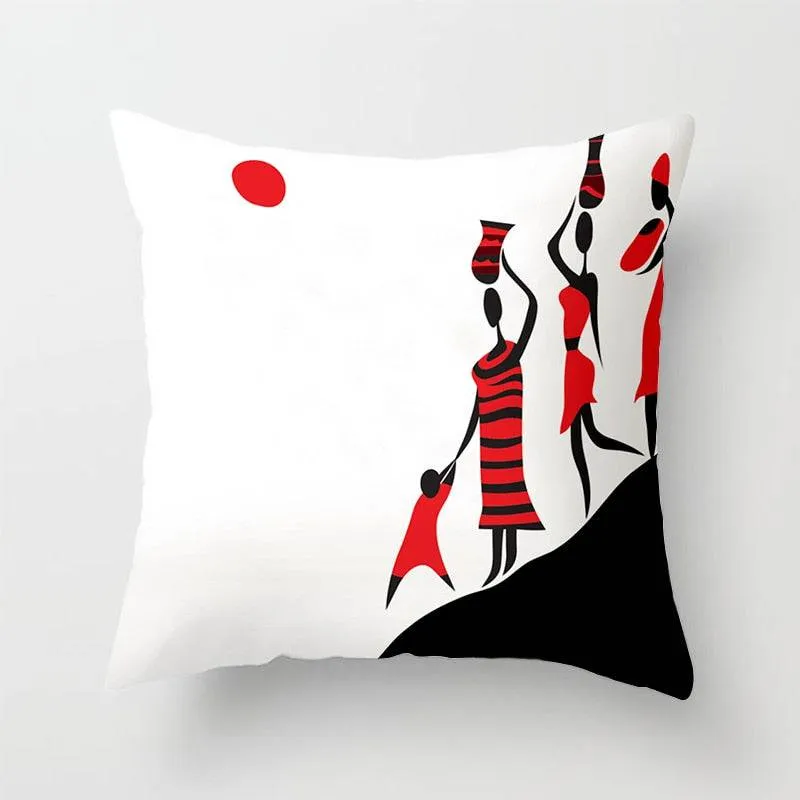 African Style Pattern Sofa Decorative Cushion Cover Pillow Pillowcase Polyester