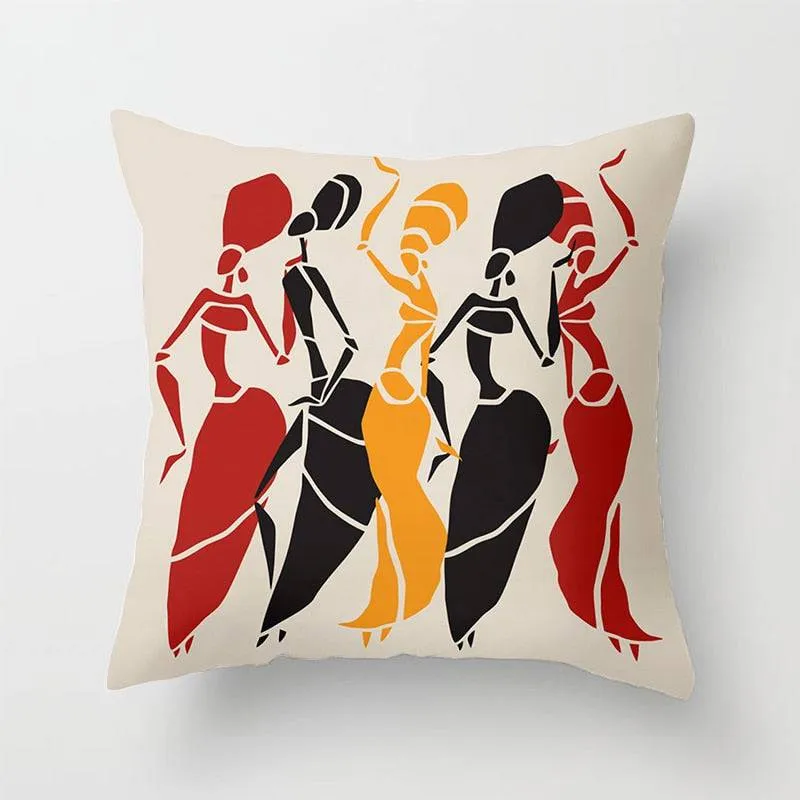 African Style Pattern Sofa Decorative Cushion Cover Pillow Pillowcase Polyester