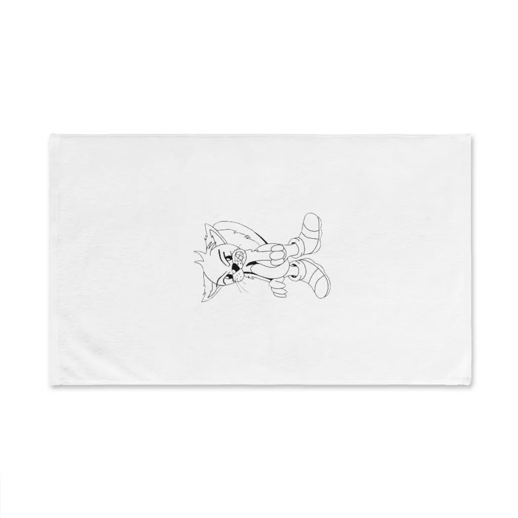 Angry Cat Hand Towel