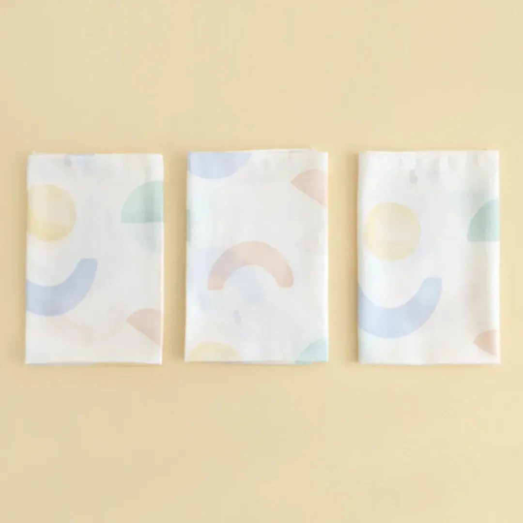 Bebe Bamboo Signature Baby Embossed Hankie (Village M size) - 6pcs