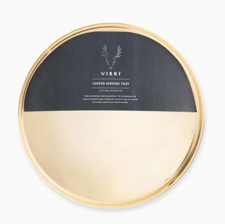 Belmont Polished Gold-Plated Serving Tray