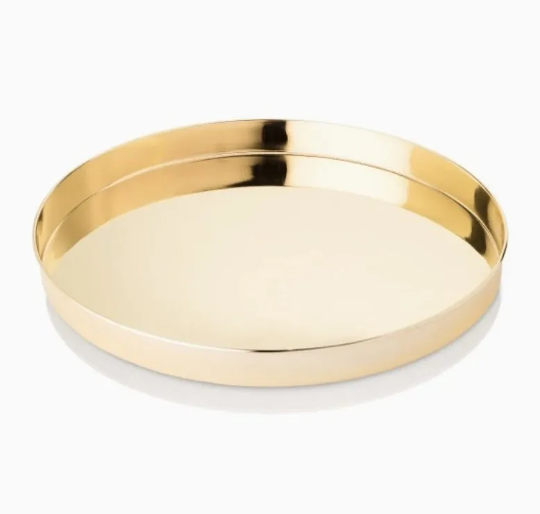 Belmont Polished Gold-Plated Serving Tray