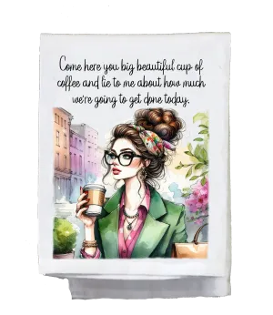 Big Beautiful Cup of Coffee Kitchen Towel