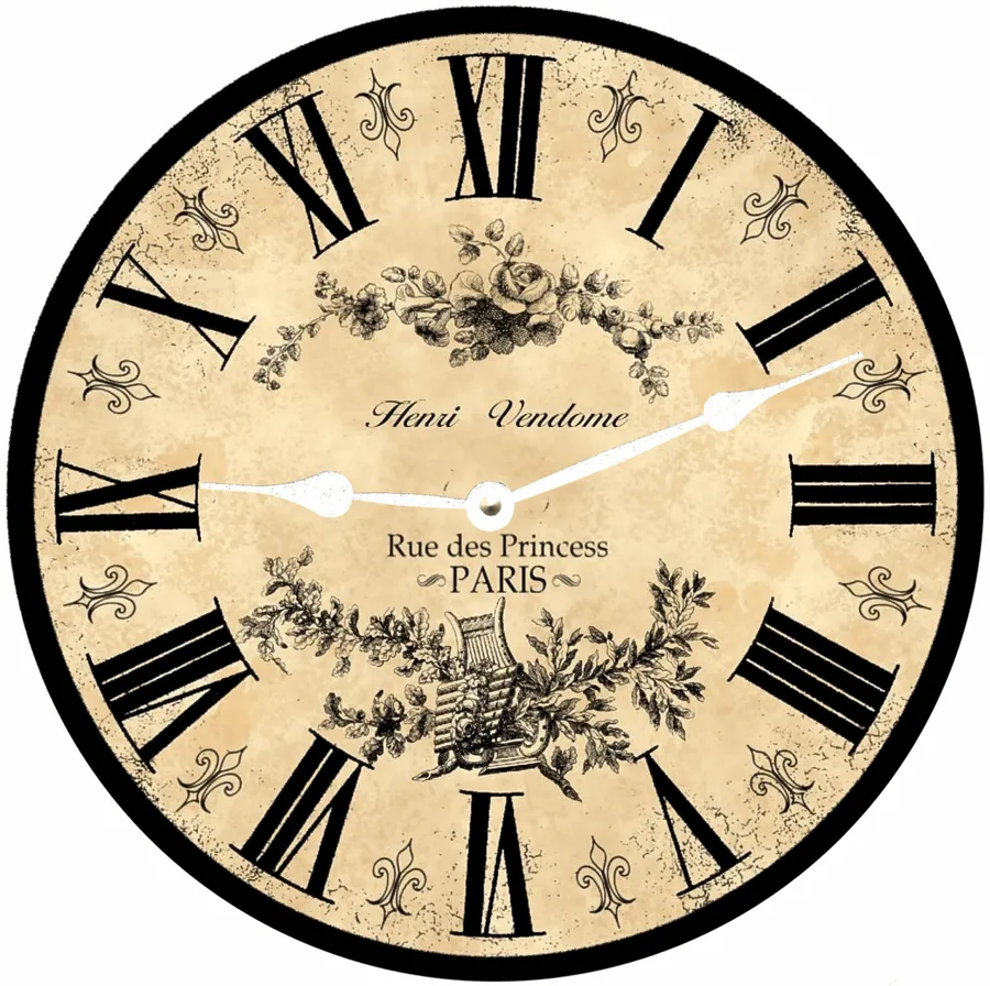 Black Toile Wall Clock