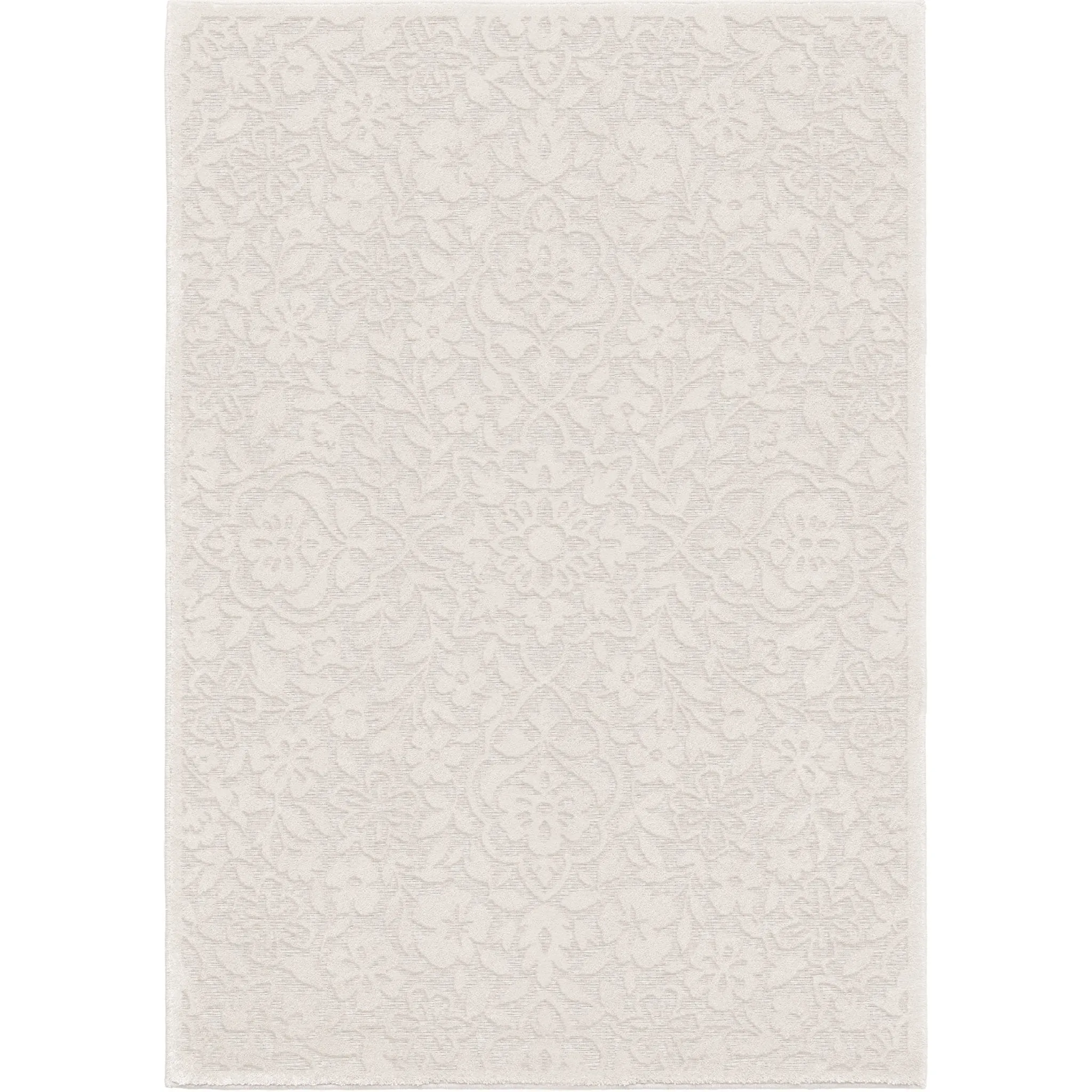 Boucle' 4700 Cottage Floral Natural Rug