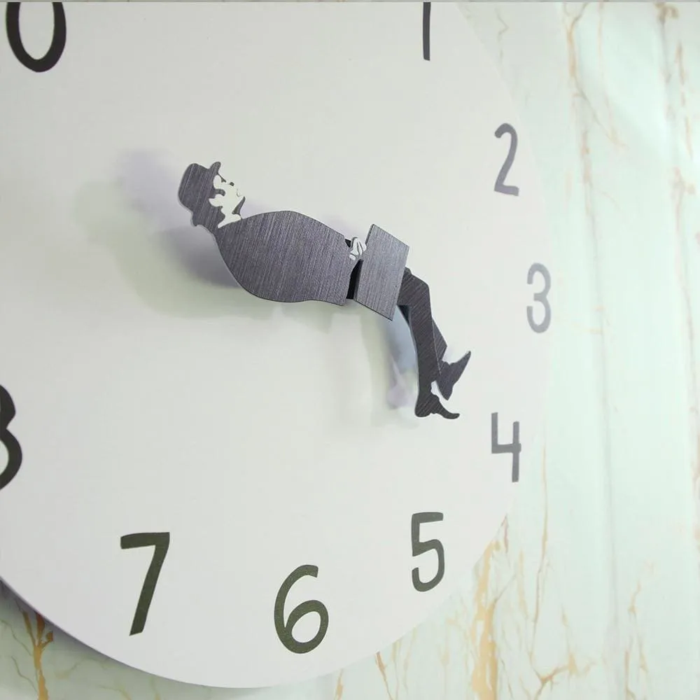 British Comedy Inspired Ministry of Silly Walk Wall Clock Comedian Home Decor