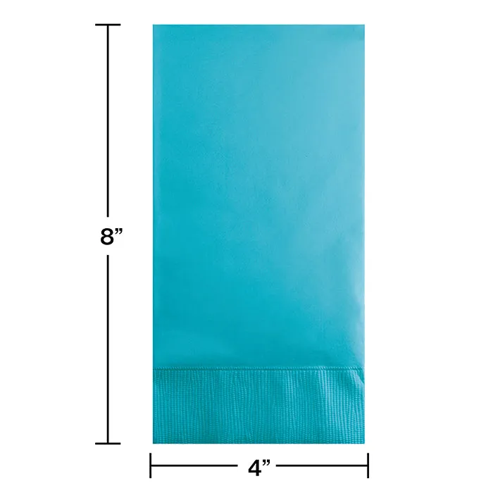 Bulk Bermuda Blue 3 Ply Guest Towels (192 per Case)