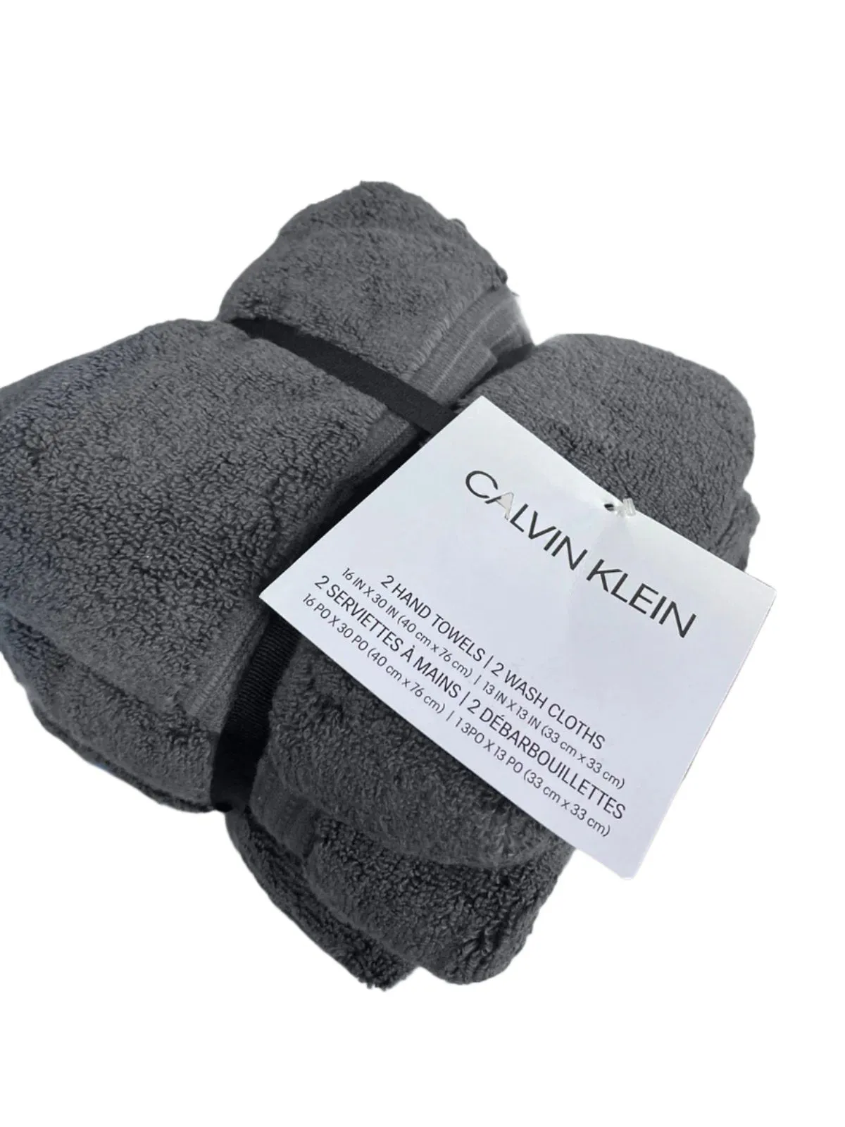 Calvin Klein Washcloth and Hand Towels 4 Piece Set