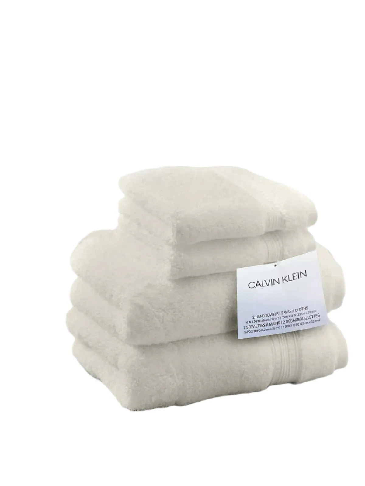 Calvin Klein Washcloth and Hand Towels 4 Piece Set