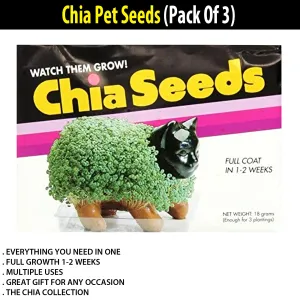 Chia Pet Seeds (Pack Of 3)