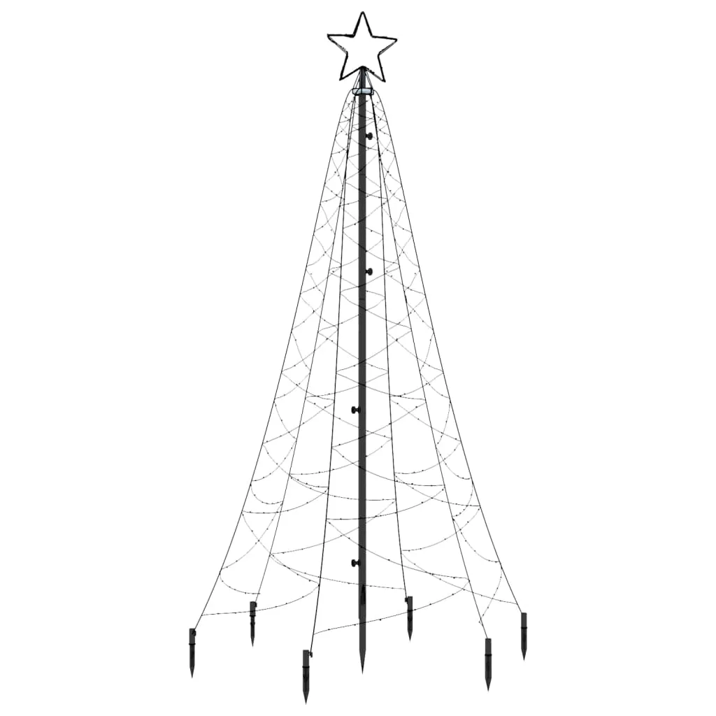 Christmas Tree with Spike Warm White 200 LEDs 180 cm