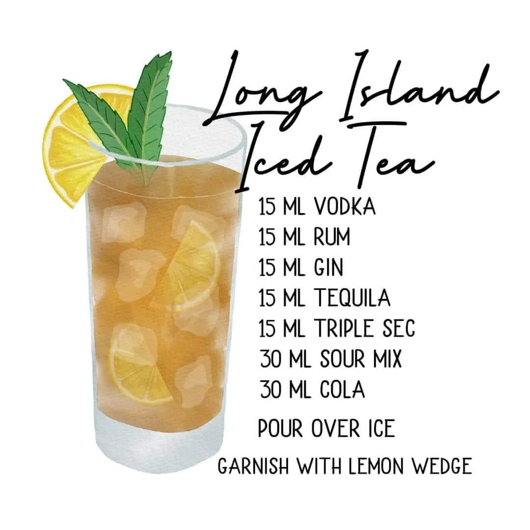 Cocktail Drink Recipe Coasters