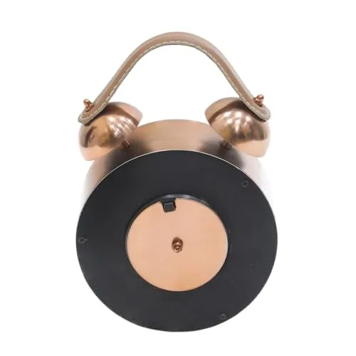 COCOVEY Homes Copper Antique Desk Table Clock for Home Decor, Living Room, Bedroom, Office, Kitchen, Study Decoration Item (15 * 7.6 * 25CM)