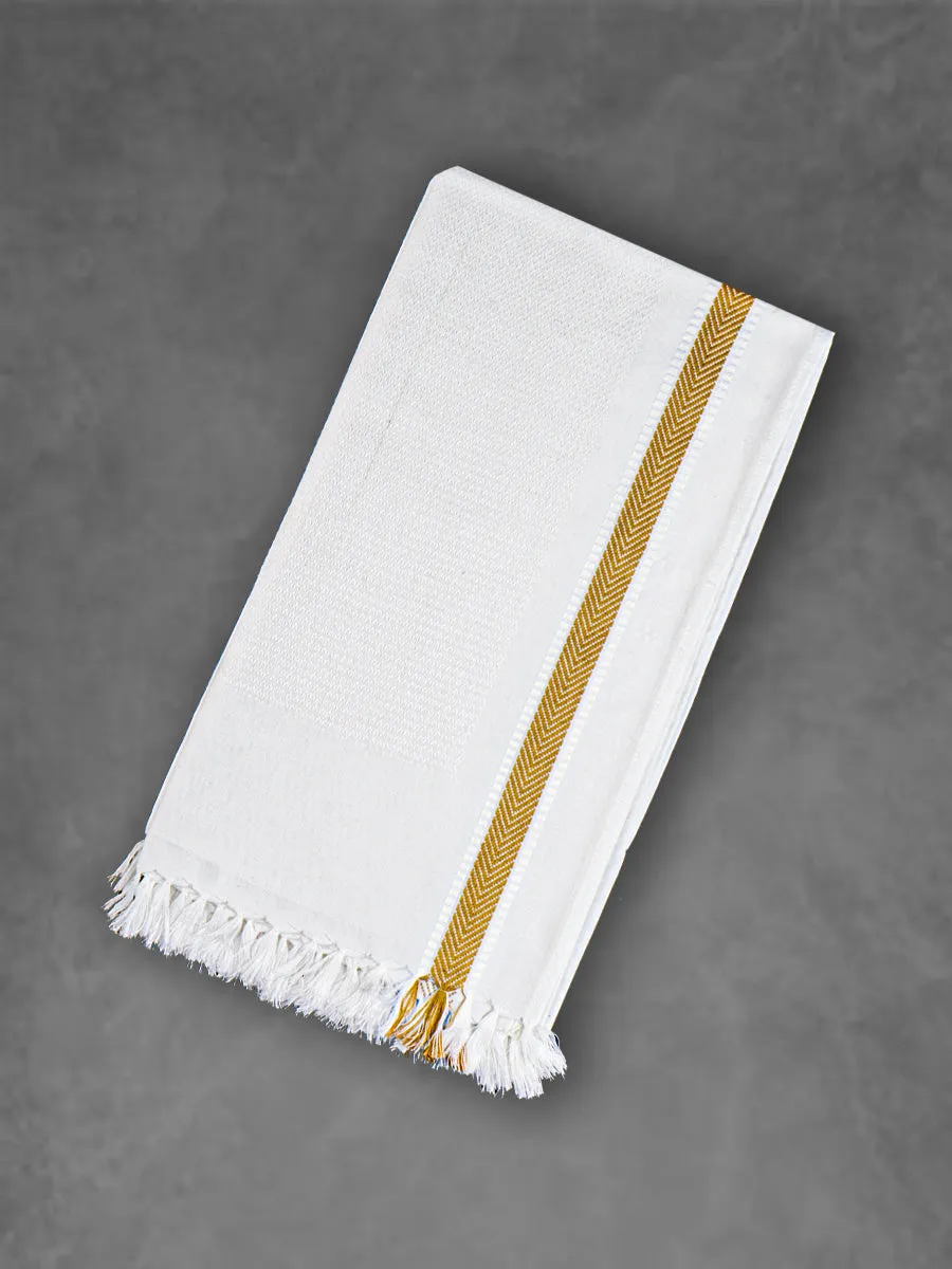 Comfort Cotton Plain Bath Towel with Colour Border 1047 (Pack of 2)