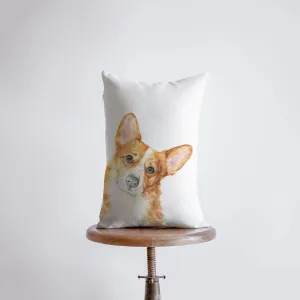 Corgi | Watercolor Corgi | 12x18 | Pillow Cover | Home Decor | Dog Mom | Corgi Lover Gift  | Dog Lover Gift | Dog Mom Gift