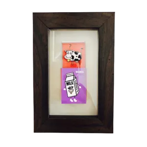 Cow Mama Milk Matchbox Frame