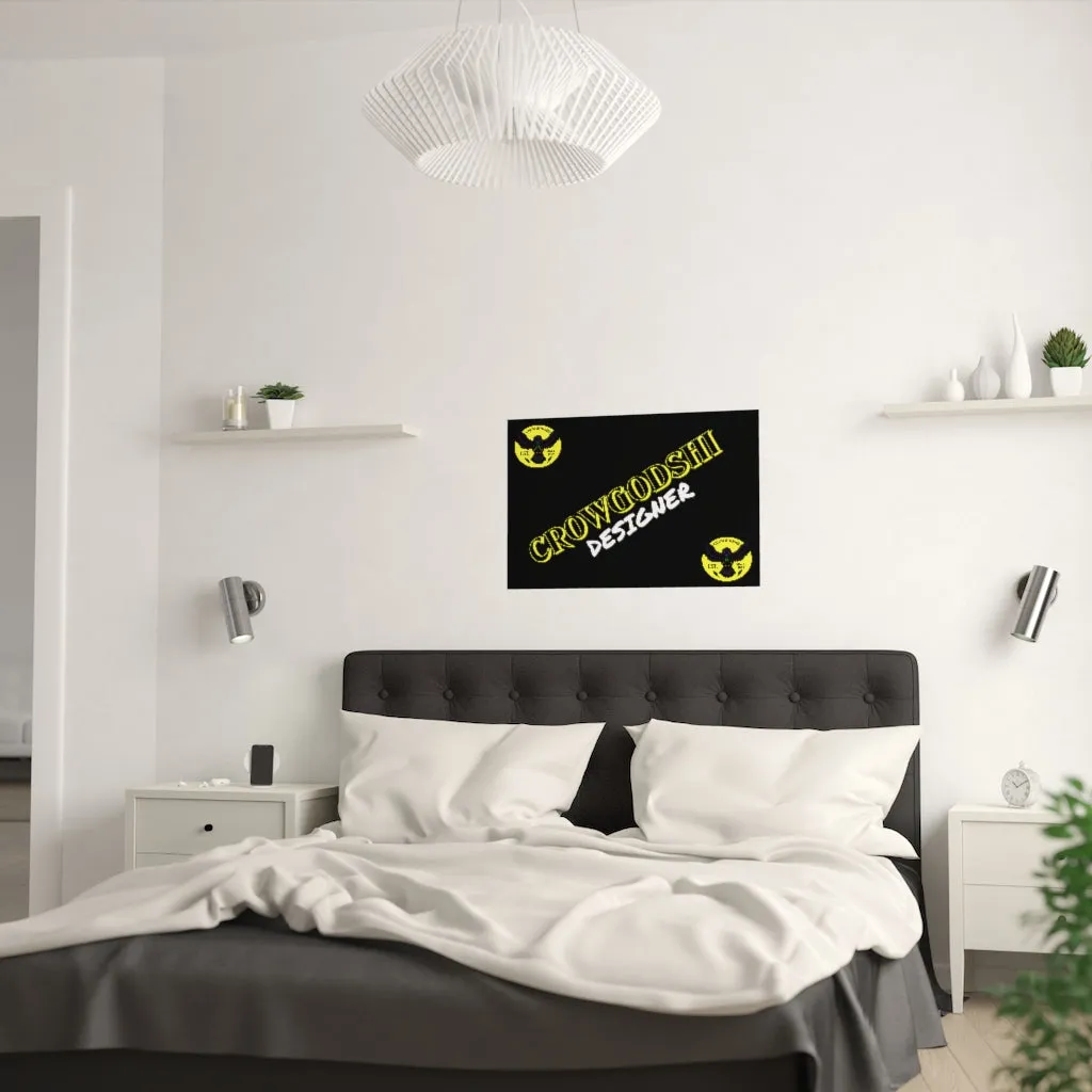 Crowgodshi Designer Satin Posters, YELLOW