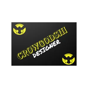 Crowgodshi Designer Satin Posters, YELLOW