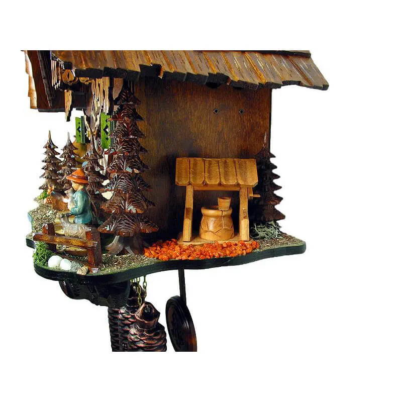 Cuckoo Clock - 8-Day Chalet Mill with Child - August Schwer