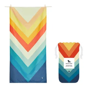 Dock & Bay Quick Dry Beach Extra Large Towel - Go Wild - Chevron Chic