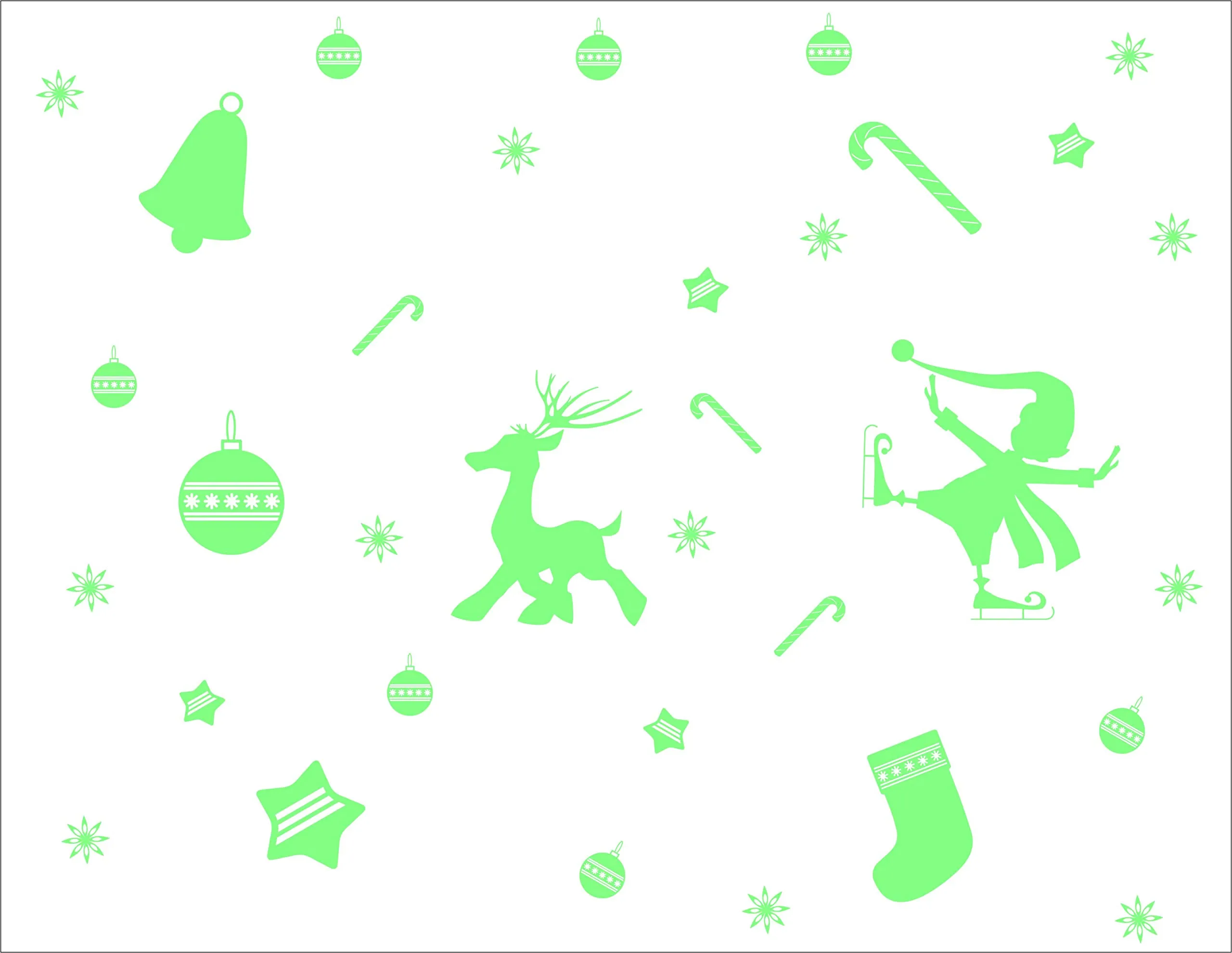DreamKraft Night Glow Radium Sticker Set - Perfect for Kids Room Ceiling and Wall Decoration