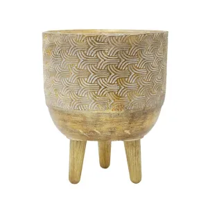 Dwali Planter - Gold (32.5cm)