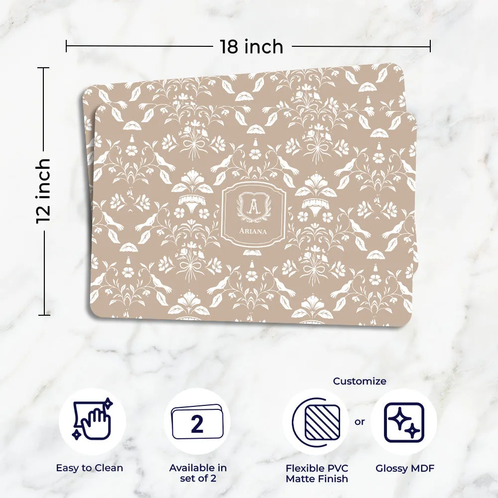 Eclat Tableware Set (4 Placemats & 4 Casters)