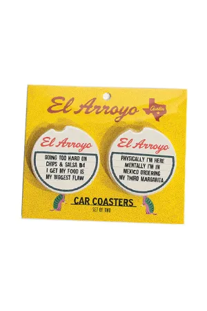 El Arroyo Car Coaster Set - Chips Salsa