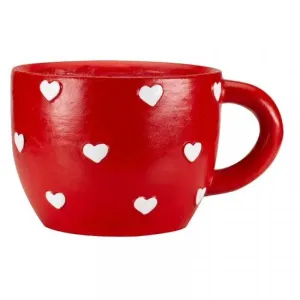 Flamboya 28cm Teacup Heart Planter
