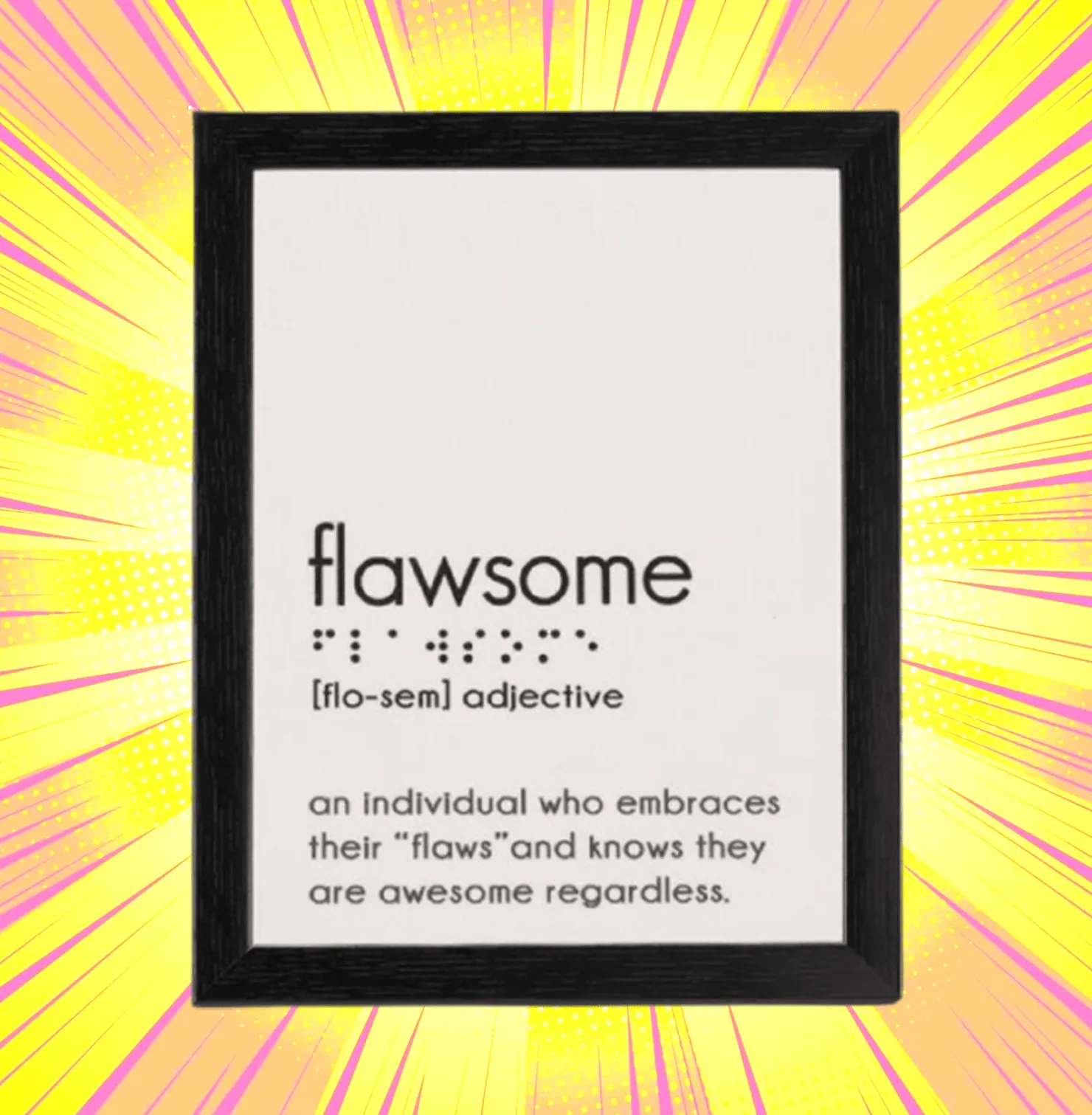 Flawsome Braille Frame