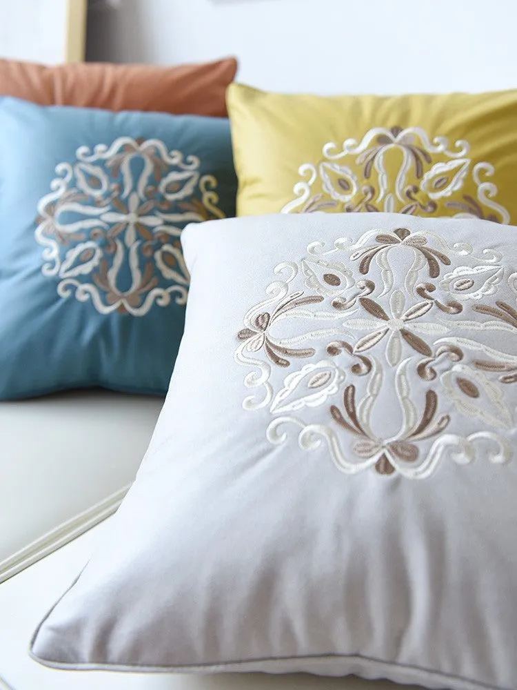 Flower Pattern Decorative Throw Pillows, Modern Sofa Pillows, Contemporary Throw Pillows, Large Decorative Pillows for Living Room