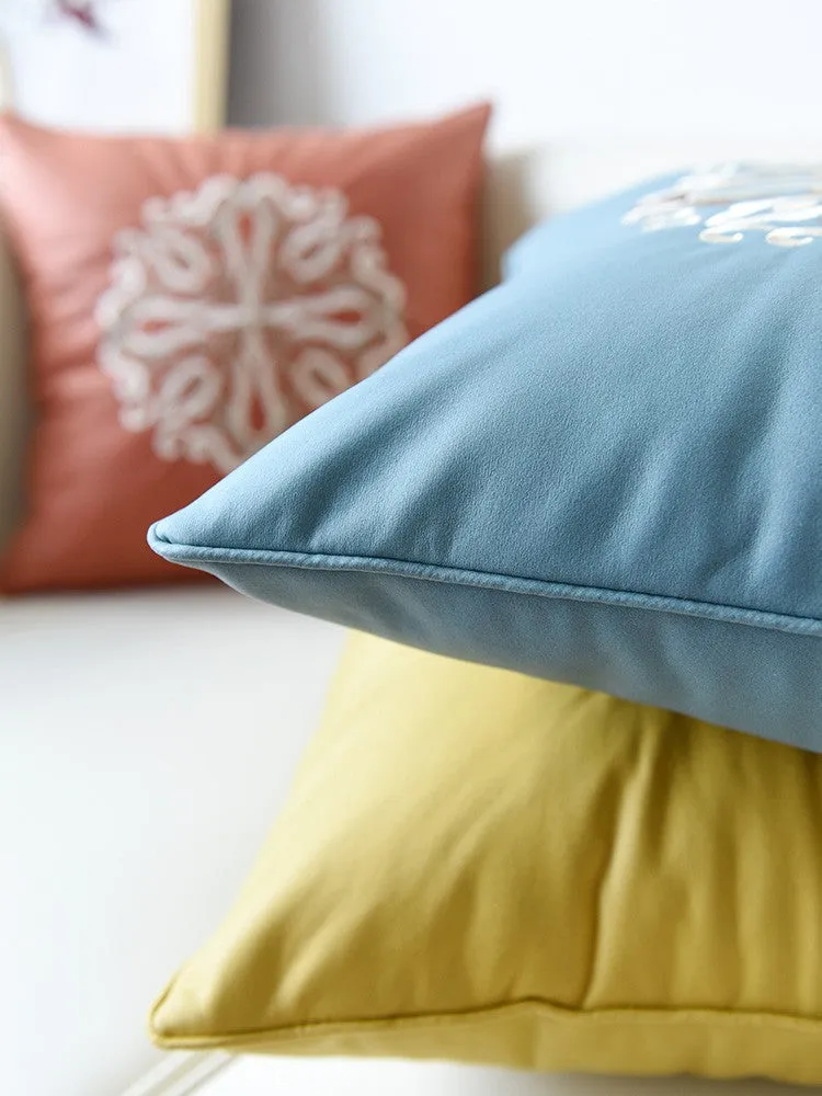 Flower Pattern Decorative Throw Pillows, Modern Sofa Pillows, Contemporary Throw Pillows, Large Decorative Pillows for Living Room