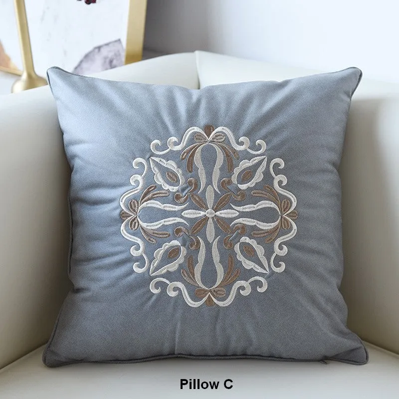 Flower Pattern Decorative Throw Pillows, Modern Sofa Pillows, Contemporary Throw Pillows, Large Decorative Pillows for Living Room