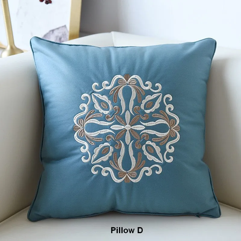 Flower Pattern Decorative Throw Pillows, Modern Sofa Pillows, Contemporary Throw Pillows, Large Decorative Pillows for Living Room