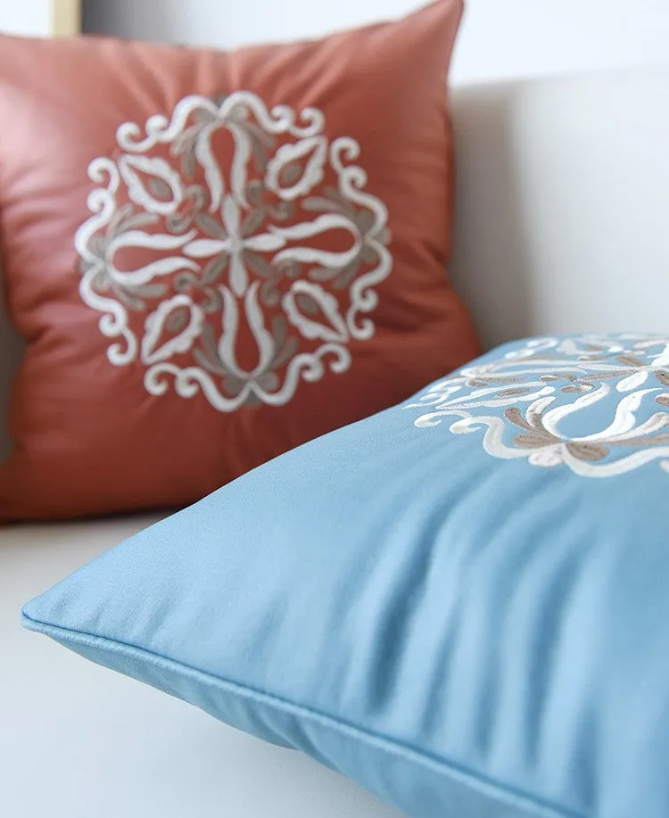 Flower Pattern Decorative Throw Pillows, Modern Sofa Pillows, Contemporary Throw Pillows, Large Decorative Pillows for Living Room