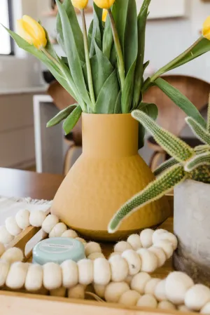 Fontanne Textured Metal Vase