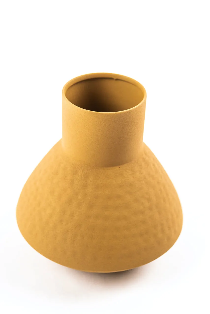 Fontanne Textured Metal Vase
