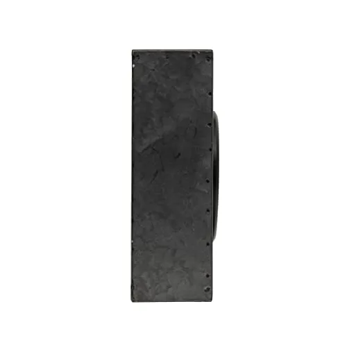 Foreside Home & Garden Black Metal & Plexiglass Tabletop Clock