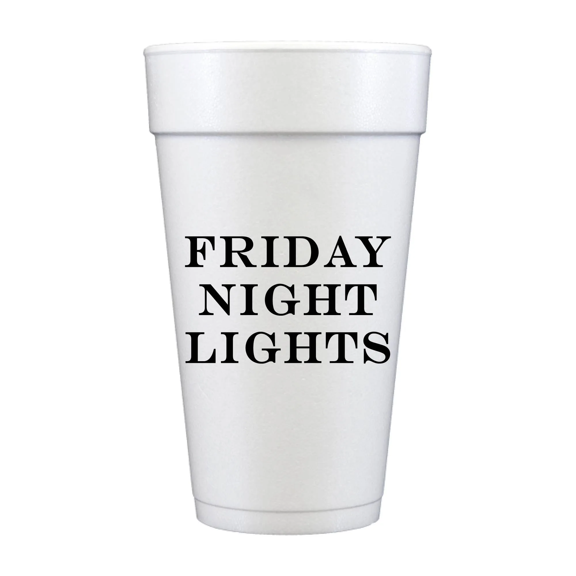 Friday Night Lights Tailgate Foam Cups- Sports