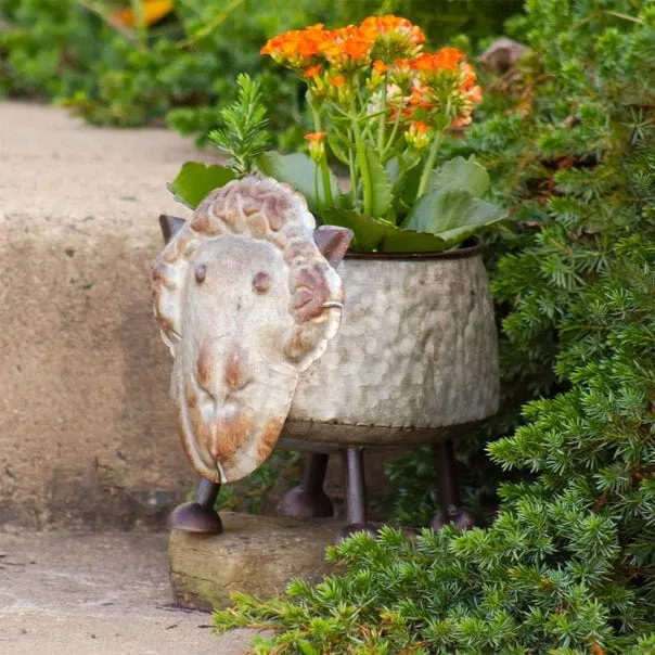 Galvanized Animal Planters in 6 Assorted Styles