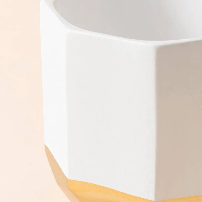Garonne Rose Gold & Grey Planter Pot Set