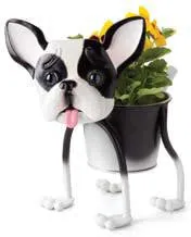 Georgetown Mini Metal 4" Planter-French Bulldog